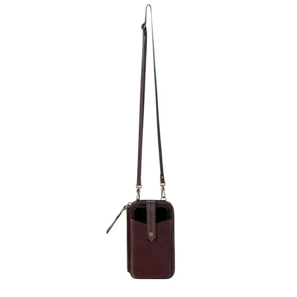 The Sak Leather Suede Convertible Smartphone Crossbody Bag